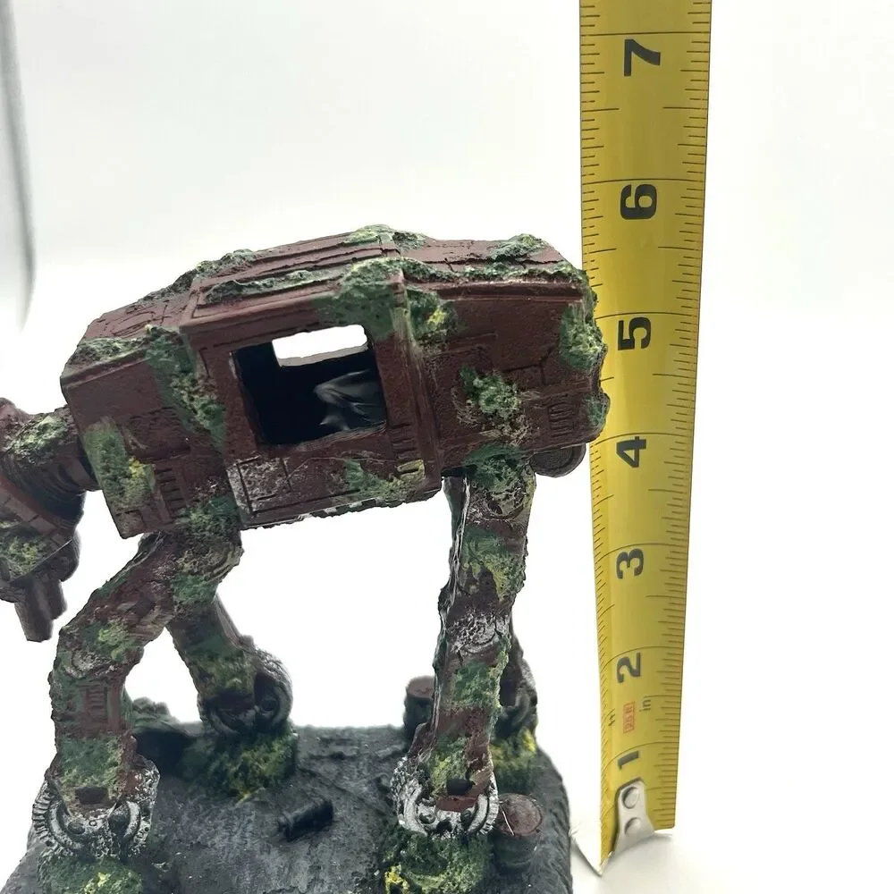 AT-AT Star Wars Walker Aquarium Decor Resin Ornament 6” Fish Tank Statue